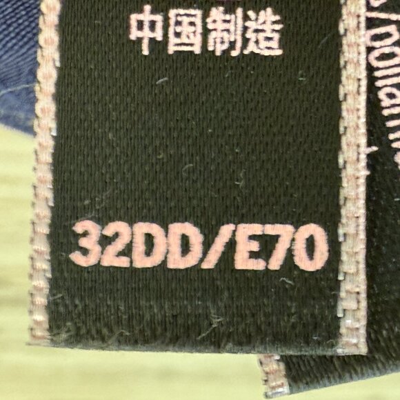 Victoria’s Secret Bra Blue Embellished Lace Racerback Front Close 32DD - Picture 6 of 9